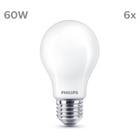 Philips Philips LED žárovka E27 7W 806lm 2700K matná 6ks
