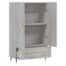 vidaXL Skříň highboard šedá sonoma 69,5 x 31 x 115 cm kompozitní dřevo