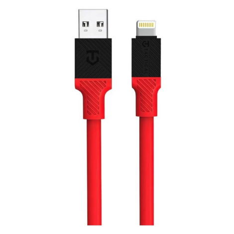 Tactical Fat Man kabel USB-A/Lightning (1m) červený