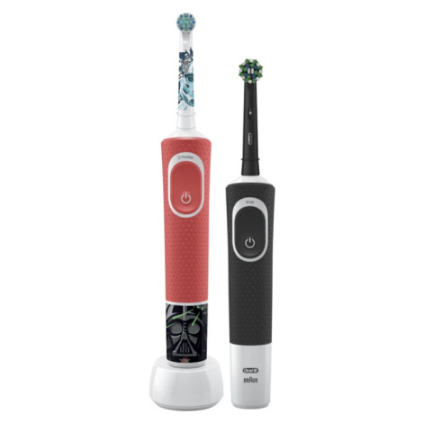 ORAL-B Family Edice Vitality PRO D103 Cross Action Black + Vitality Kids D100 Star Wars