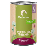 Herrmann´s Selection Sensible 6 x 400 g - Králičí s bio rýžovými vločkami