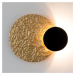 Holländer LED nástěnné světlo Infinity ve zlaté, Ø 26 cm