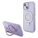 Kryt Guess GUHMP15SHRSGSU iPhone 15 6.1" purple hardcase Ring Stand Script Glitter MagSafe (GUHM