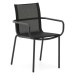 Černá kovová zahradní židle Galdana – Kave Home