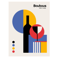 Ilustrace Bauhaus Wine Lodge, Retrodrome, (30 x 40 cm)