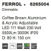 NOVA LUCE závěsné svítidlo FERROL kávově hnědý hliník a akryl nastavitelné LED 111W 3000K IP20 s