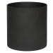 Květináč Puk, barva volcano černá, více velikostí - PotteryPots Velikost: L - v. 24.5 cm, ⌀ 25 c