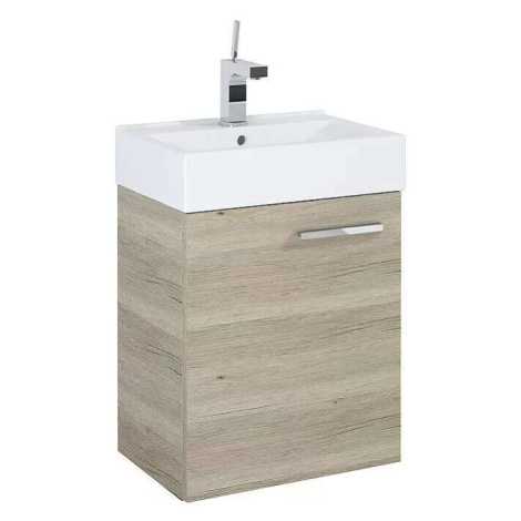 German Sada koupelnového nábytku Tiny 45 cm / skříňka a umyvadlo / dub / mat