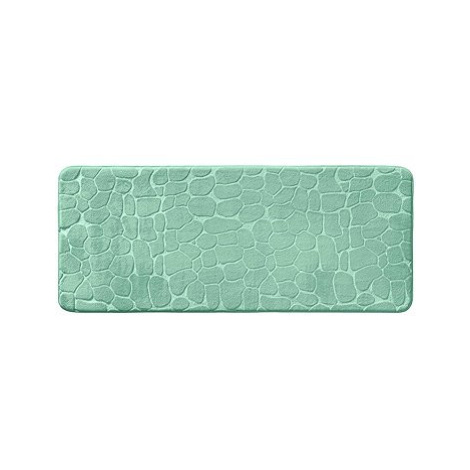 Douceur d&#039;intérieur Podlouhlá koupelnová předložka s reliéfním vzorem 50 × 120 cm, zelená