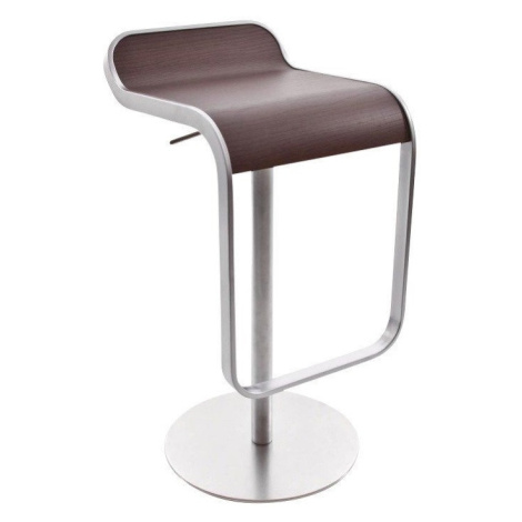 Výprodej La Palma designové barové židle Lem (66 - 79 cm) - dub mořený, ocel nerezová lapalma