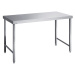 Dílenský stůl z ušlechtilé oceli, pracovní výška 850 mm, š x h 1400 x 700 mm, bez odkládací poli
