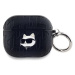 Karl Lagerfeld PU Embossed Choupette Head Pouzdro pro AirPods 3 Black