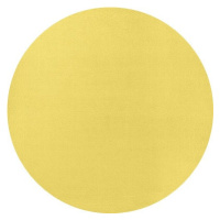 Hanse Home Collection koberce Kusový koberec Fancy 103002 Gelb - žlutý kruh - 200x200 (průměr) k