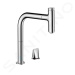 Hansgrohe 73825000 - Dřezová baterie Metris Select s výsuvnou koncovkou, 2-otvorová instalace, s