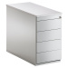 mauser Zásuvkový kontejner, v x h 720 x 800 mm, 4 zásuvky, světle šedá / světle šedá / světle še