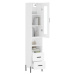 vidaXL Skříň highboard bílá 34,5 x 34 x 180 cm kompozitní dřevo