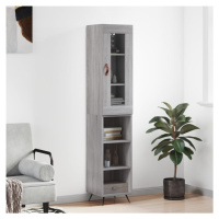 vidaXL Skříň highboard šedá sonoma 34,5 x 34 x 180 cm kompozitní dřevo