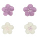 FunCakes Cukrová dekorace Flower mix purple - fialová kvítka 24ks