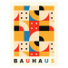 Obrazová reprodukce Original Bauhaus (No.3) in Red & Yellow, (30 x 40 cm)