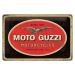 Plechová cedule Moto Guzzi Motorcycles, 30 × 20 cm