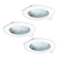 Eglo - SADA 3x LED Podhledové svítidlo 3xGU10-LED/3W/230V