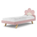 MINKO Čalouněná jednolůžková postel DAISY do dětského pokoje Zvolte barvu: Krémová, Zvolte rozmě