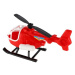 Teddies Vrtulník/helikoptéra plast červený 11x13x25cm