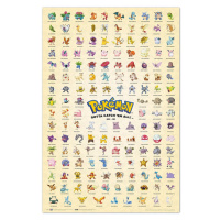 Plakát Pokemon - Kanto First Generation (196)