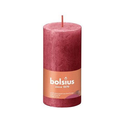 BOLSIUS Rustic Delicate Red 10 cm, 178 g