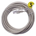 Síťový datový kabel EMOS S9125 CAT.5E UTP 5m (patchkabel)