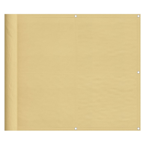 vidaXL Balkonová zástěna písková 90 x 800 cm 100% polyester oxford