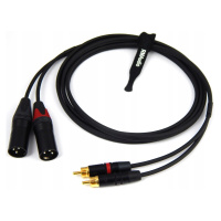 Cordial Kabel 2x Xlr Rca Neutrik 20m