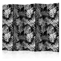 Paraván Black and White Jungle Dekorhome 225x172 cm (5-dílný),Paraván Black and White Jungle Dek