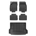 Set 3D gumové rohože Nissan X-Trail T32 2017-2021 5os g