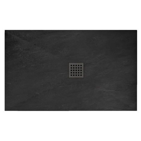 REA Sprchová vanička Black Rock 90x120 cm černá