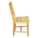 Jídelní dřevěná židle CATIA — masiv borovice, lak