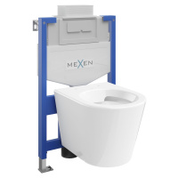 MEXEN/S WC předstěnová instalační sada Fenix XS-U s mísou WC Rico, bílá 6853372XX00