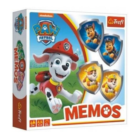 Pexeso papírové Paw Patrol/Tlapková patrola společenská hra 36 kusů Trefl