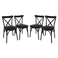 Set židlí EKOL černý