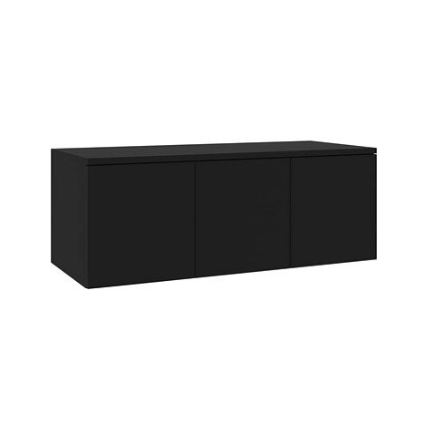 TV stolek černý 80x34x30 cm dřevotříska SHUMEE