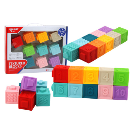 mamido  Edukační skládačka pro nejmenší kostky tvary čísla