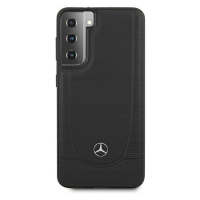 Mercedes Pouzdro case obal Černé zadní kryt pro Galaxy S21+ Plus, kožené