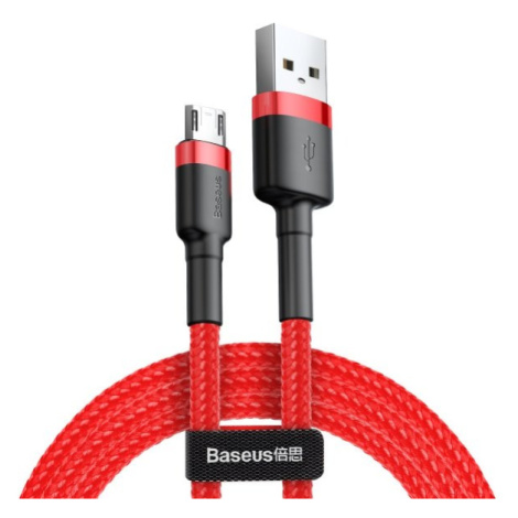 Datový kabel Baseus Cafule Cable Micro USB 2.4A, 1M, červená