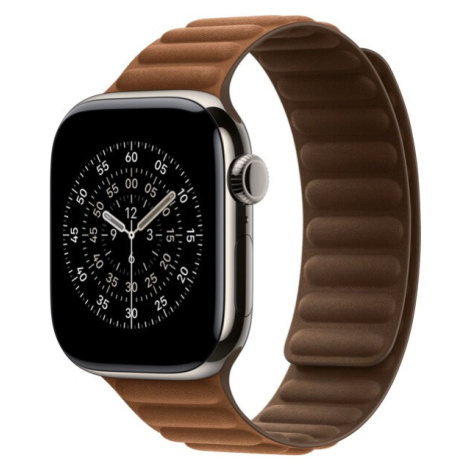 Apple Watch 42/41/40/38mm karamelový magnetický tah M/L