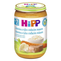 HiPP BIO Zelenina s rýží a telecím masem 220 g