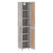 vidaXL Skříň highboard šedá sonoma 34,5 x 34 x 180 cm kompozitní dřevo