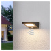 Lucande Dolů zářící solární venkovní nástěnná lampa Felin