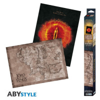 Set 2 plakátů Lord of the Rings - Map & Eye (52x38 cm)