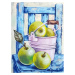 TSvetnoy, LG128e, Diamond painting - diamantové malování, 40 x 50 cm, Zelená jablka