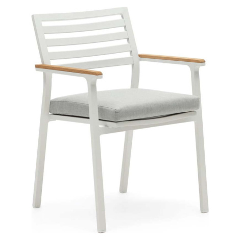 Bílá kovová zahradní židle Bona – Kave Home